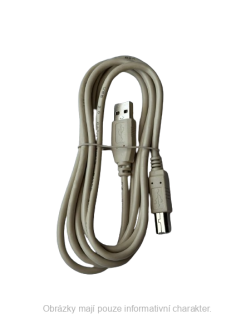 USB kabel (2.0), USB A/USB B, 1,8m, šedý